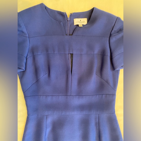 J. Mendel Paris Blue MIDI Dress - Picture 4 of 5